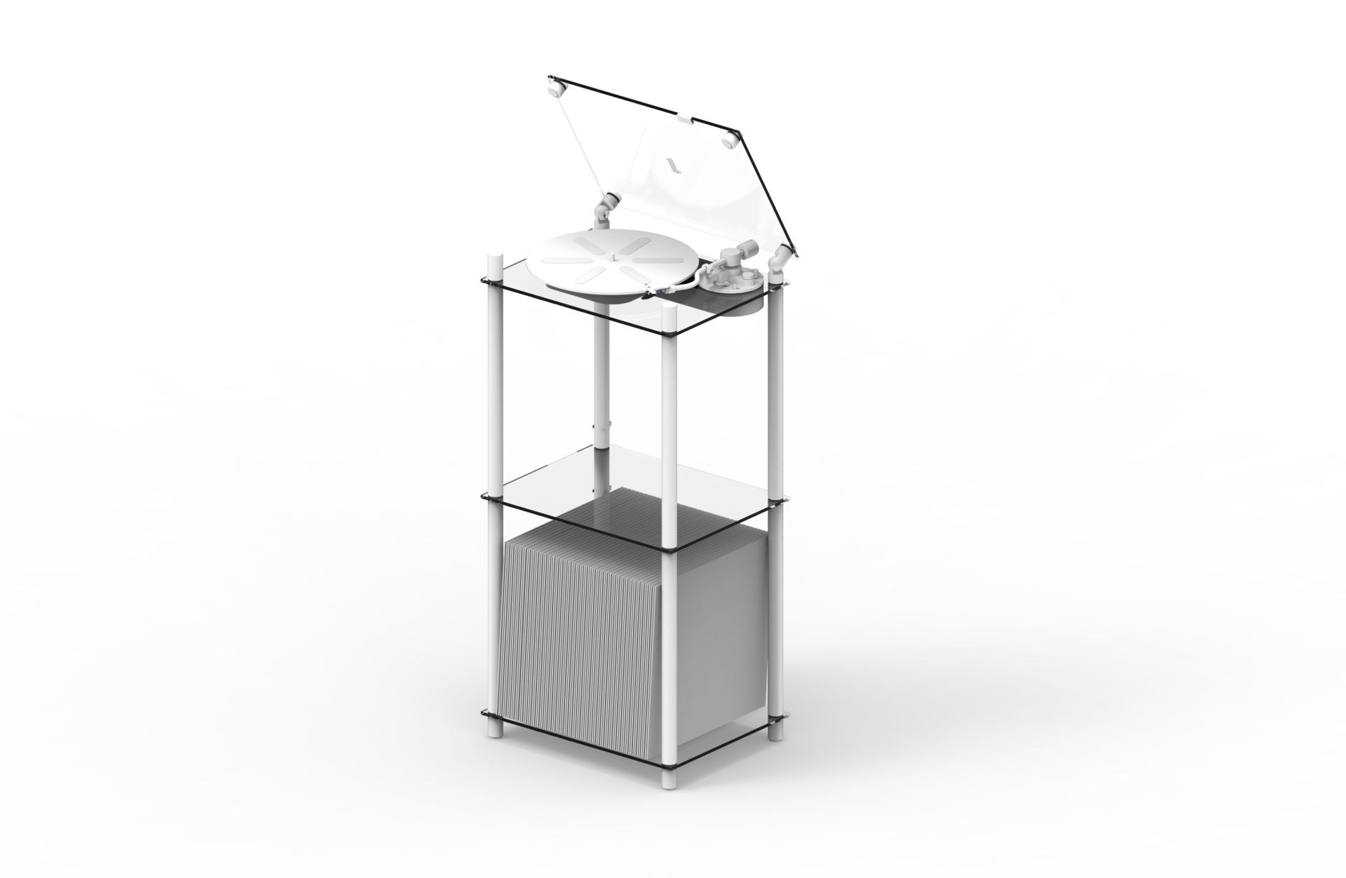 Transparent turntable Transparent