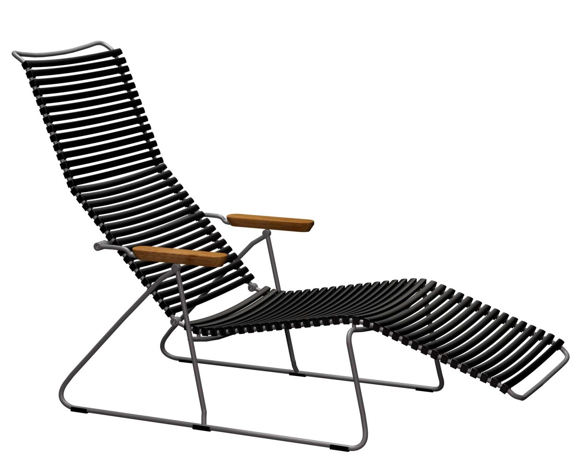 Click Sunlounger Outdoor Houe Dark grey