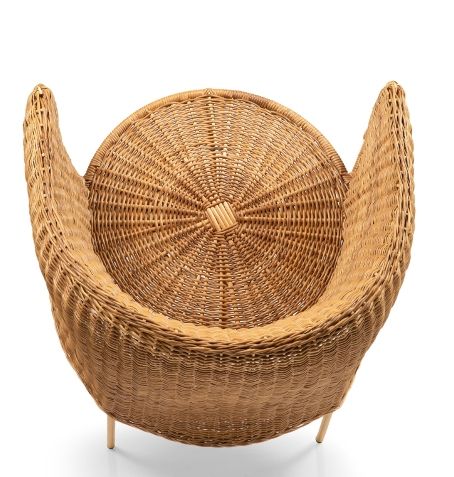 Caribe Natural Dining Chair Chair Outdoor ames Raw natural material / Yellow