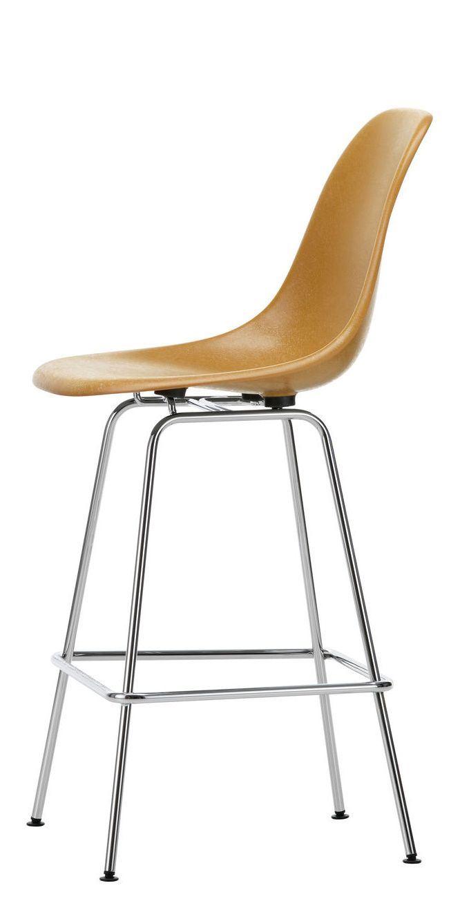 Eames Fibreglass Bar Stool Medium Bar Stool Vitra