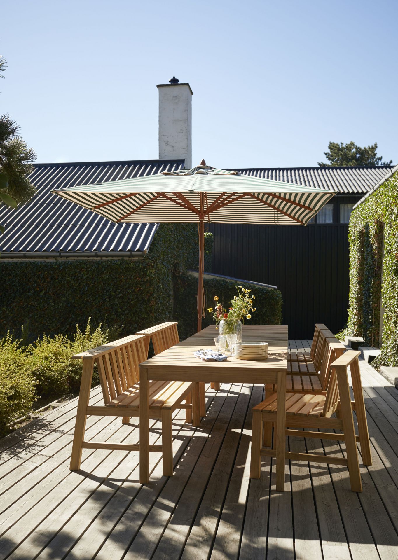 Cadence Bench Teak Outdoor Skagerak by Fritz Hansen