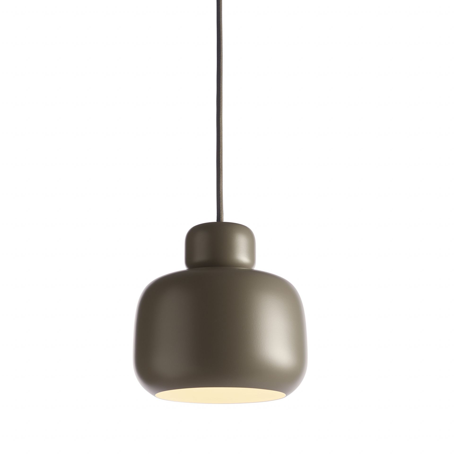 Stone Pendant Lamp Small Taupe Woud Stone Pendant Lamp Small Taupe Woud
