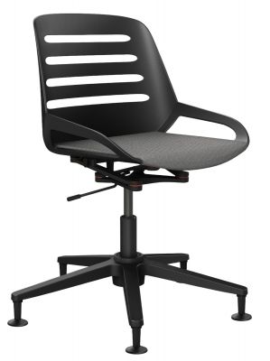 Numo Task office swivel chair with Aeris column and glides