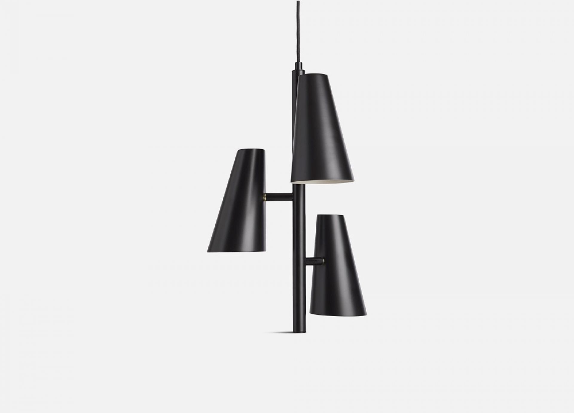 Cono Pendant lamp 3 Shades Woud