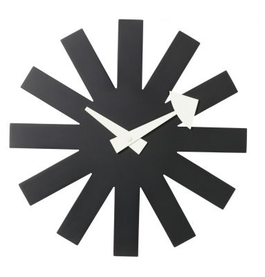 Asterisk Clock Wall Clock - schwarz Vitra