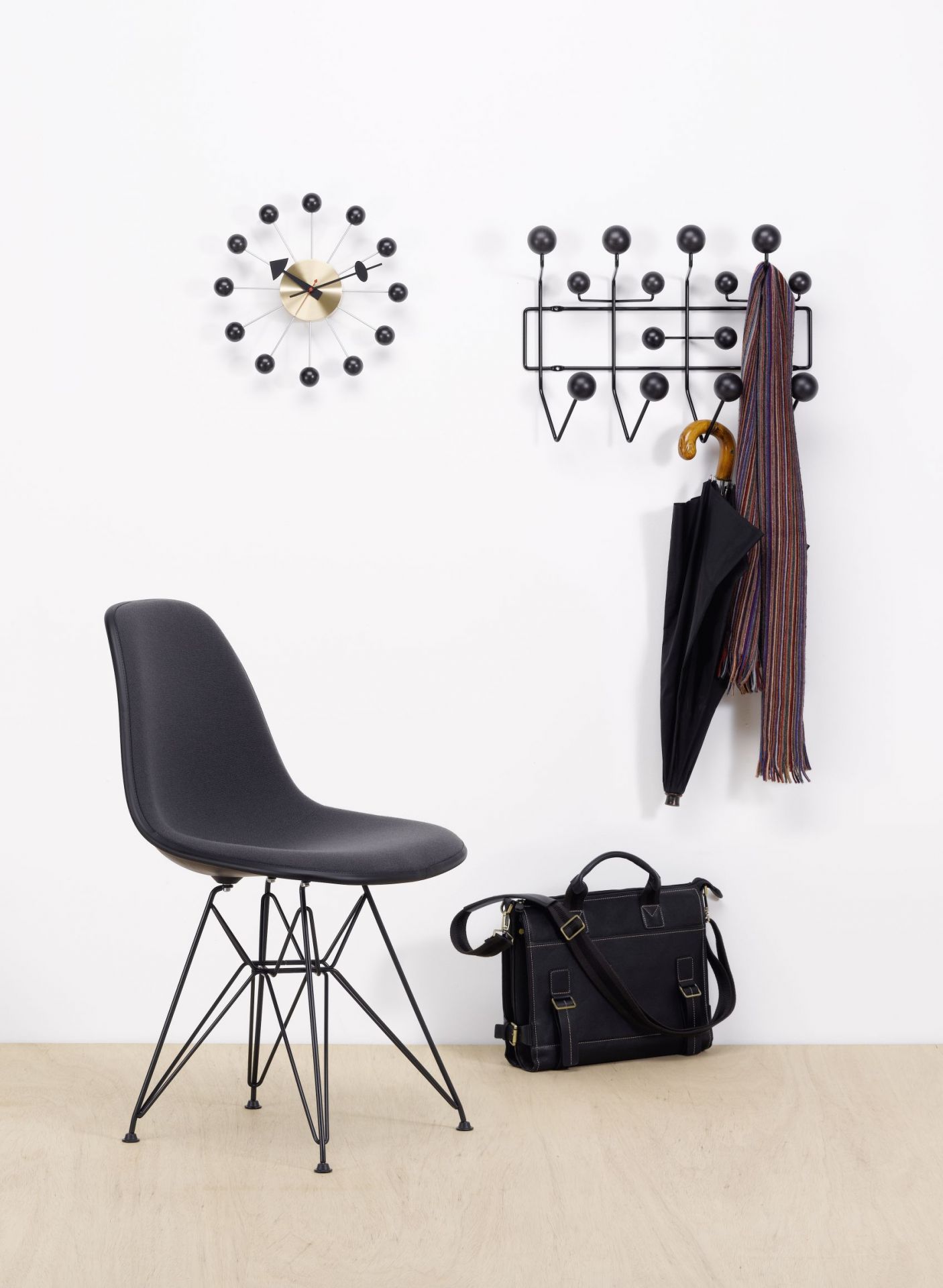 Eames Hang it all wardrobe black ash Vitra