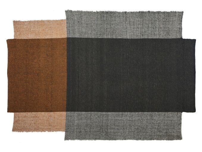 Nobsa Rug Medium Carpet ames Bottle green / Ochre