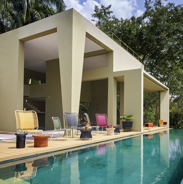 Cielo Lounge Chair high Lounge Chair high Outdoor ames 