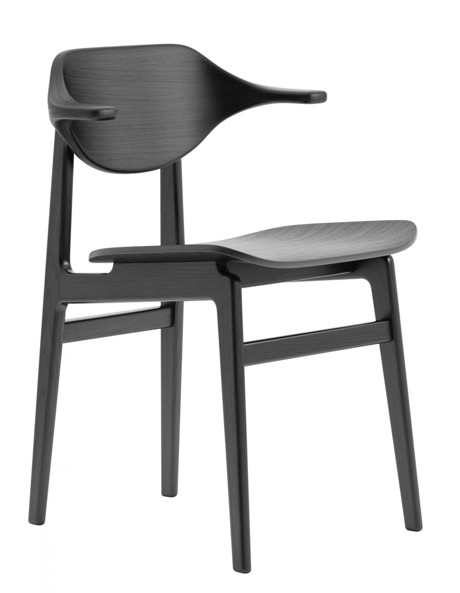 Bufala Dining Chair Norr11 Oak black