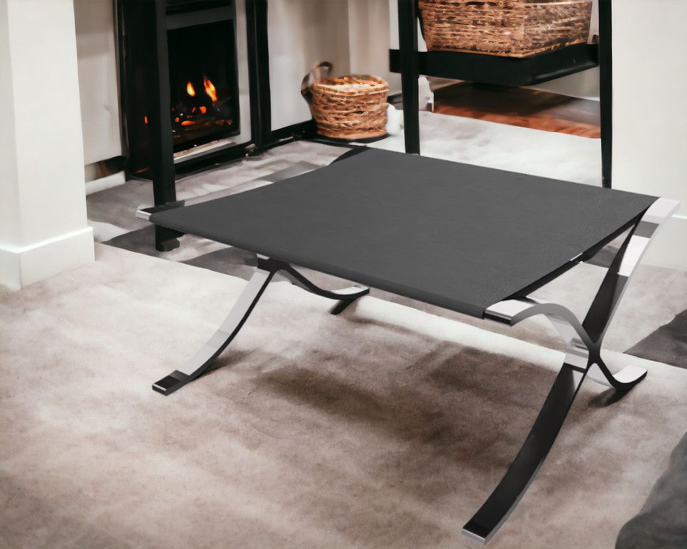 Barcelona Stool / Stool Relax with black cowhide Knoll International 