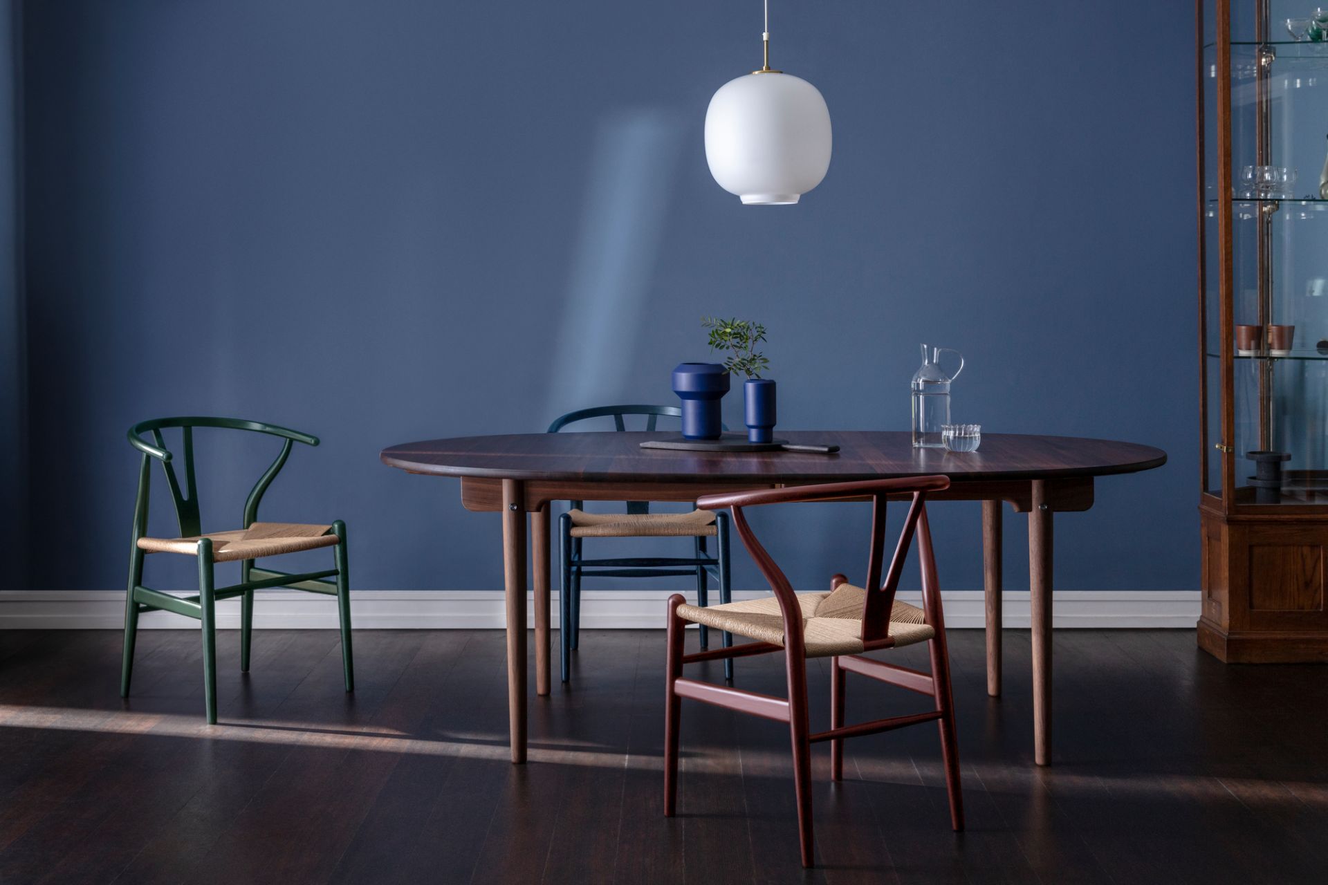 CH24 Wishbone Chair Russet & Blues or Harmony Carl Hansen & Søn