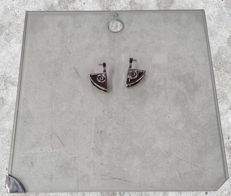 USM Haller 1x glass door with hinge set chrome-plated spare parts SINGLE PIECES