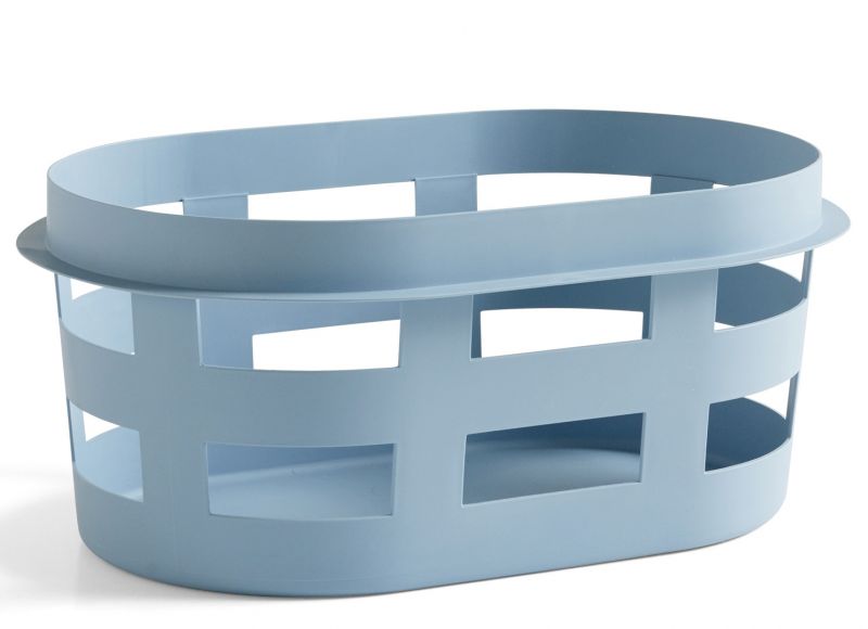 Laundry Basket S RECYCLED Hay Soft blue