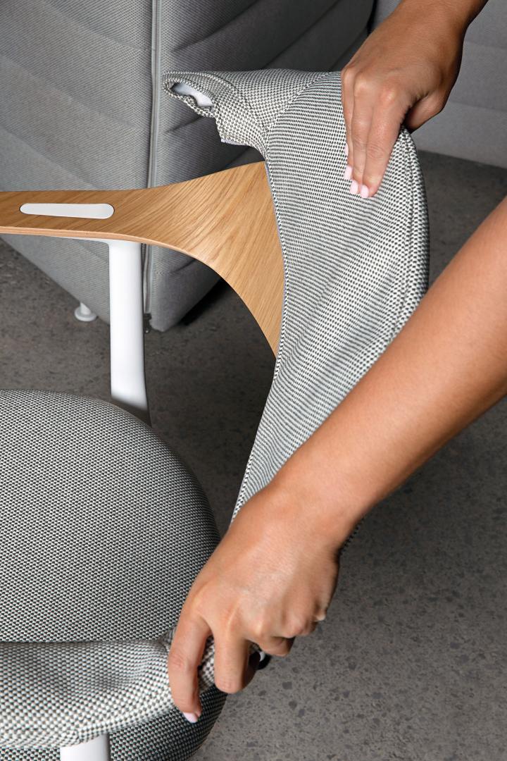 Mynt back and seat Plywood office swivel chair Vitra