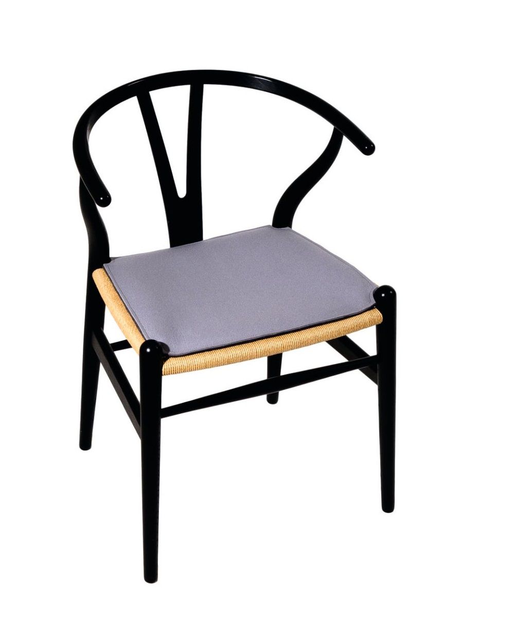 Seat Pad - Felt Pad Wishbone Chair Parkhaus Berlin Wool Graphite Melange