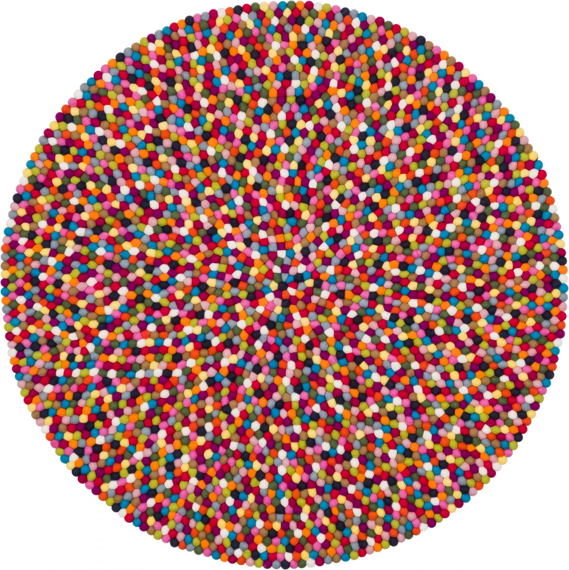 Felt ball Carpet round 160 cm myfelt