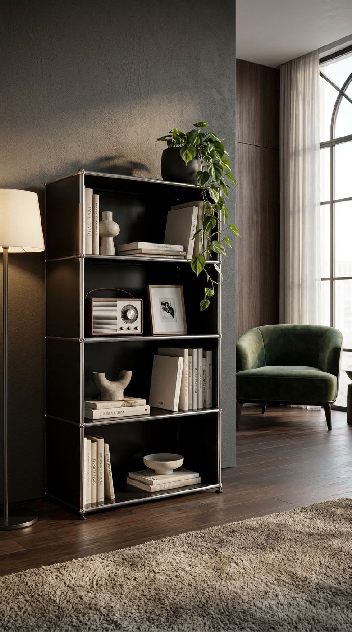 USM Haller Shelf Open H 144 cm