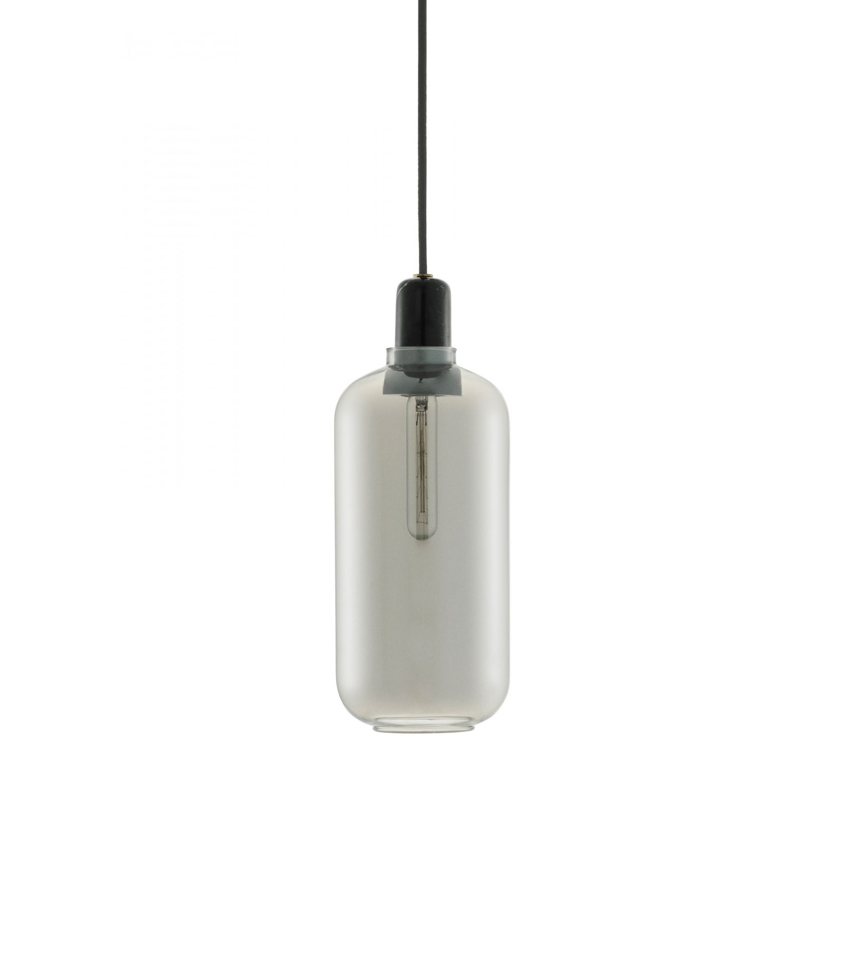 Amp Lamp Pendant light Normann Copenhagen Smoke/Black Ø 14 cm