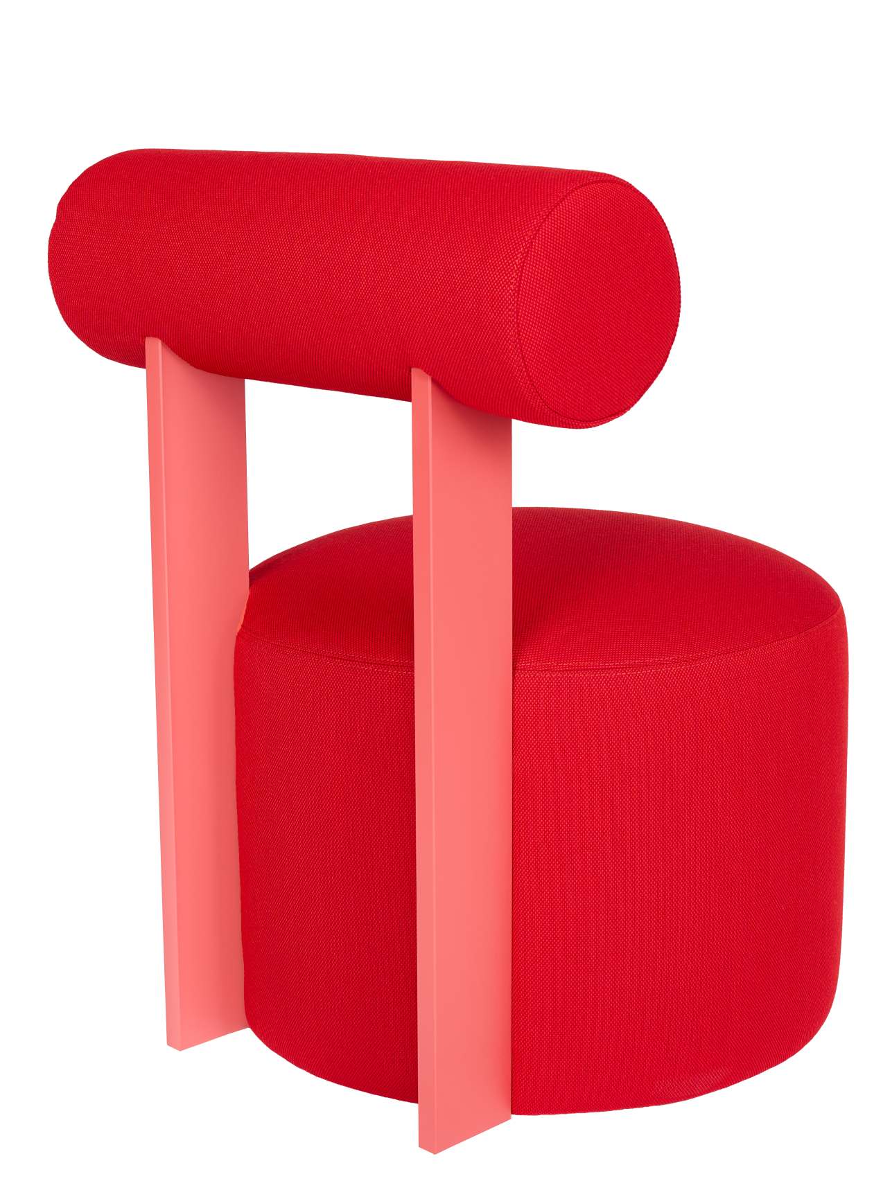 Faye stool upholstered with backrest Schönbuch