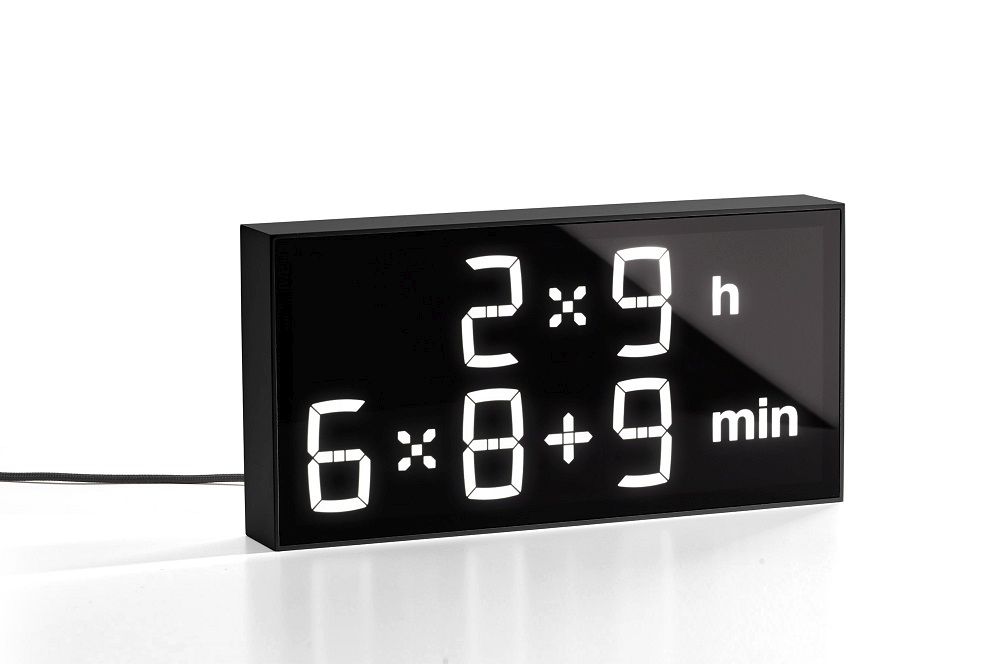 Digital clock LED digital clock / table clock / wall clock Albert Clock Black