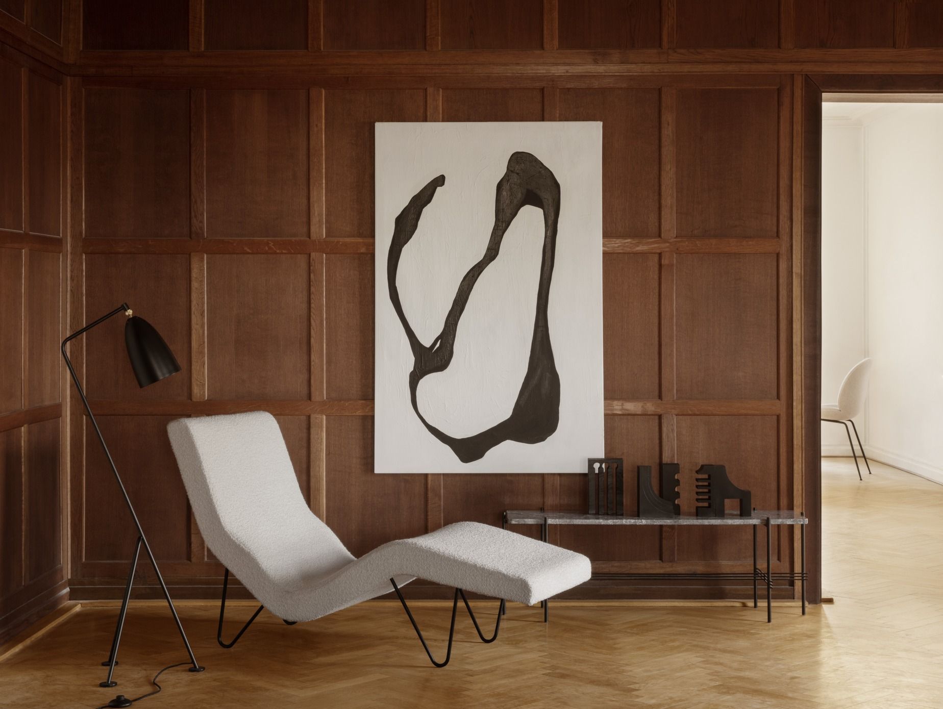 Gräshoppa / Grashoppa Floor light black Gubi