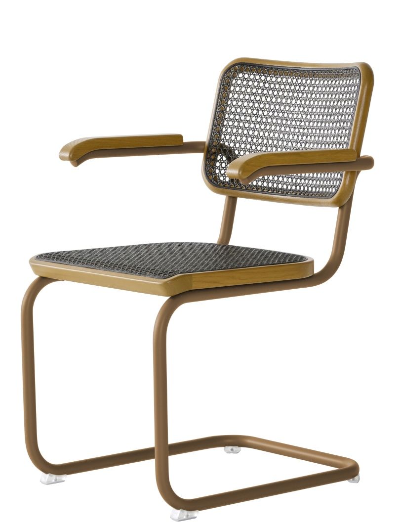 S 64 V Tubular steel classic cantilever chair Thonet