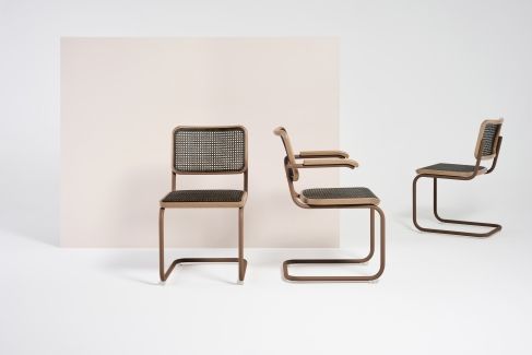 S 64 V Tubular steel classic cantilever chair Thonet