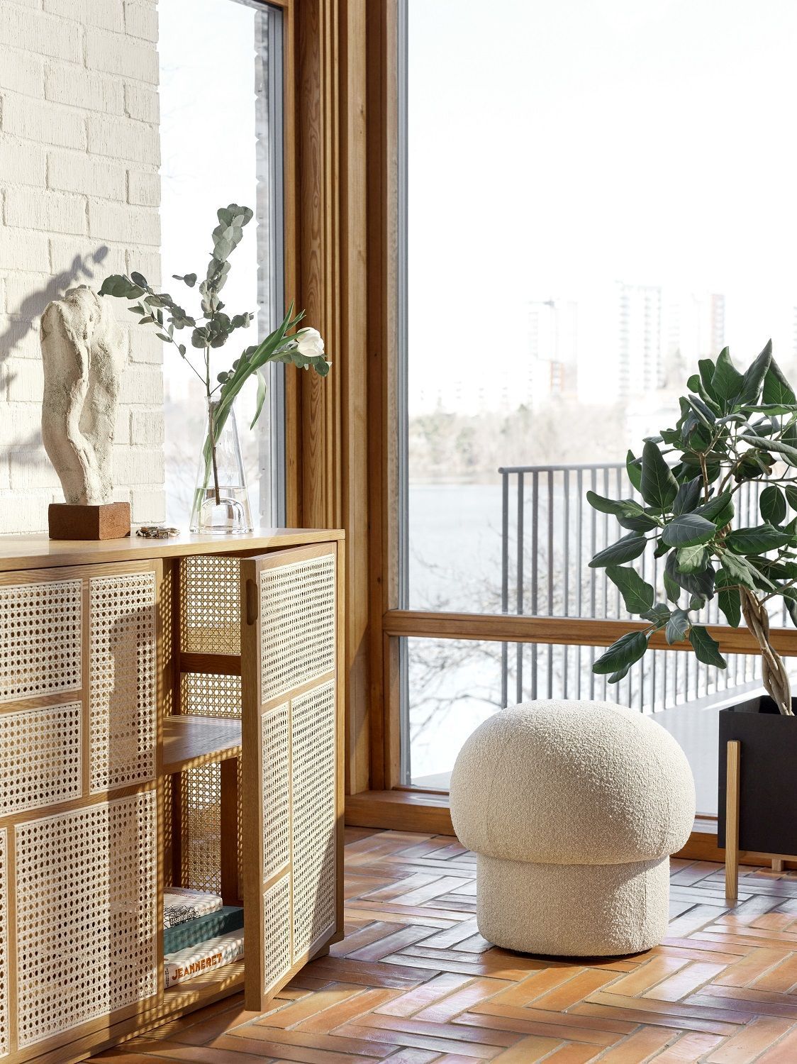 Uno pouf stool 65 cm GREEN Design House Stockholm SINGLE PIECES