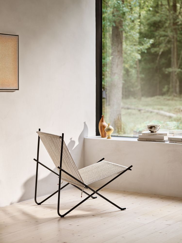 PK4 Lounge Chair Steel - Nature Fritz Hansen