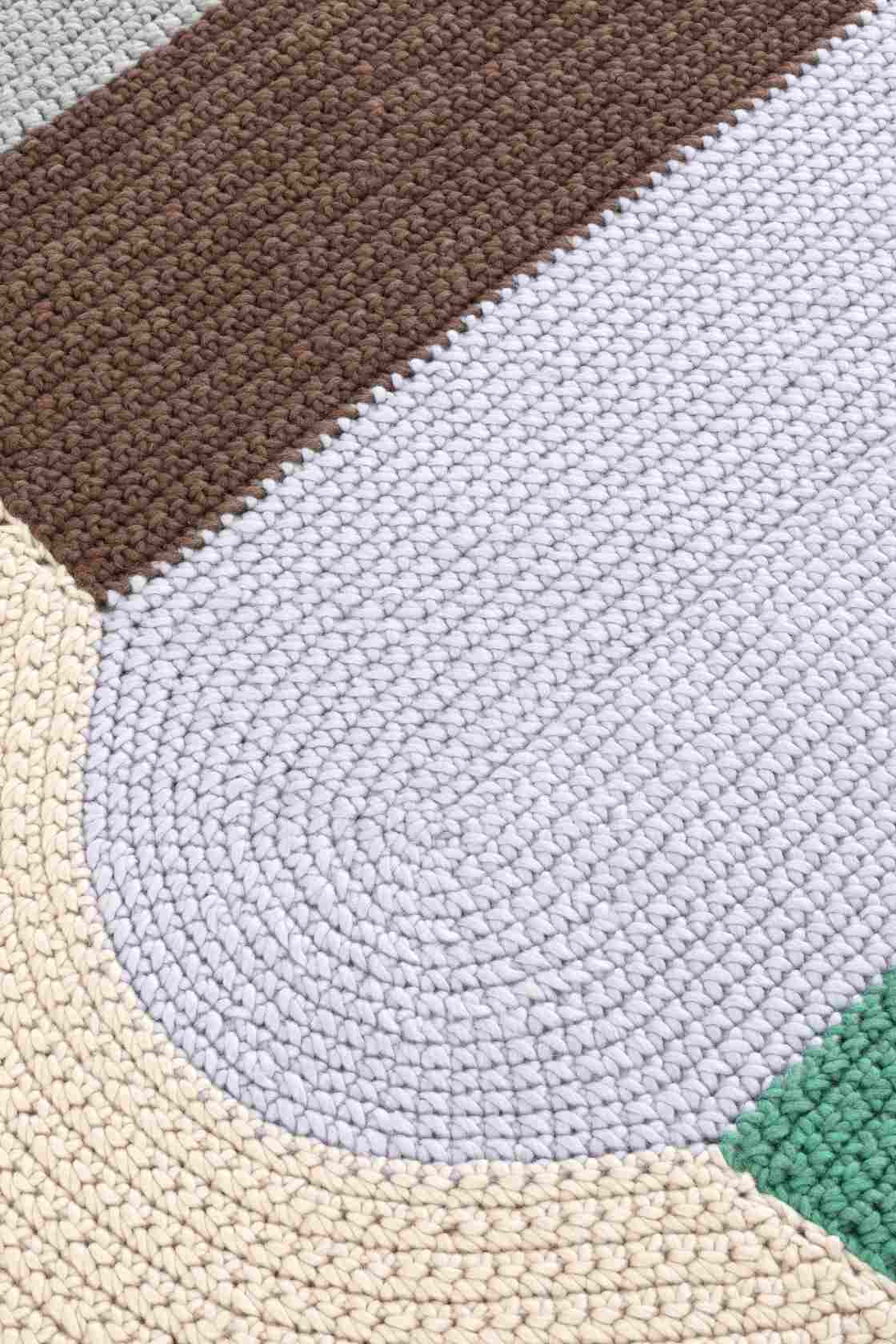 The Crochet Collection Embroidery Mix Rug 180x300 cm Gan