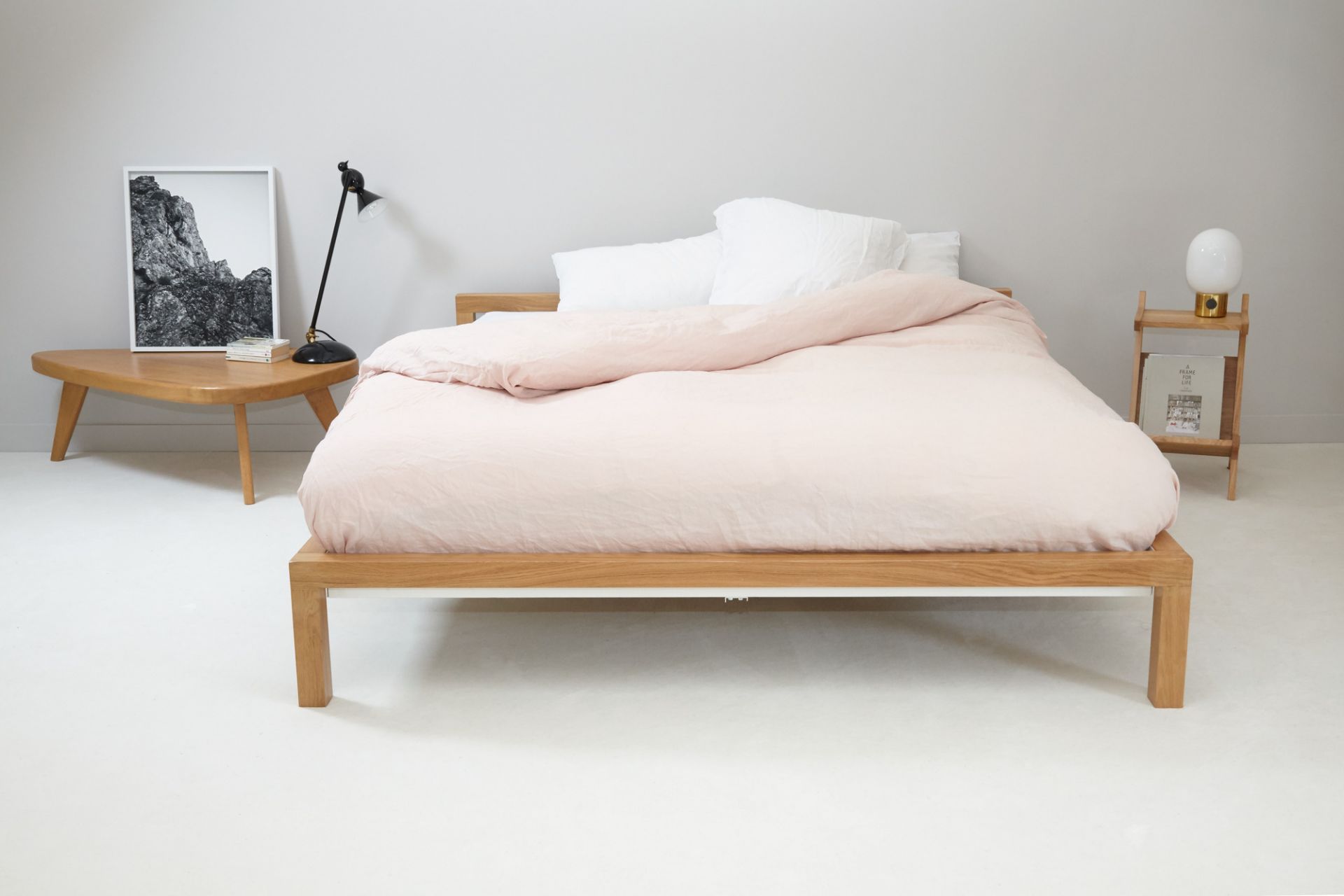Pure bed solid oak 180 x 200 cm Hans Hansen