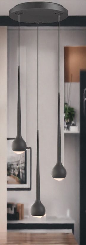 Falling Sun Water pendant light Grau