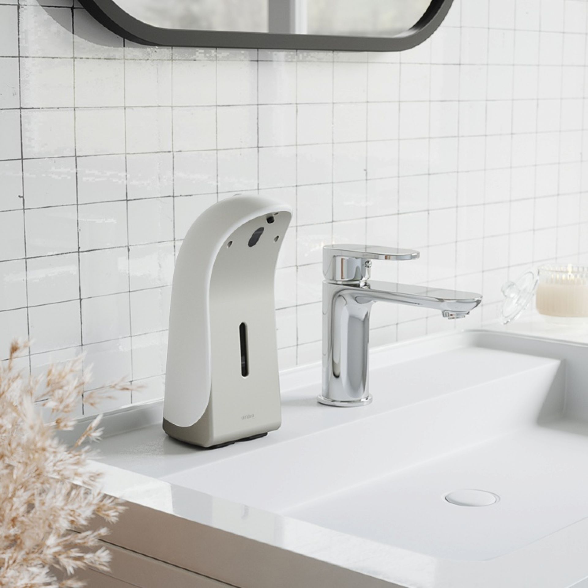 Emperor Automatic Soap Dispenser Umbra White - Nickel SINGLE PIECES