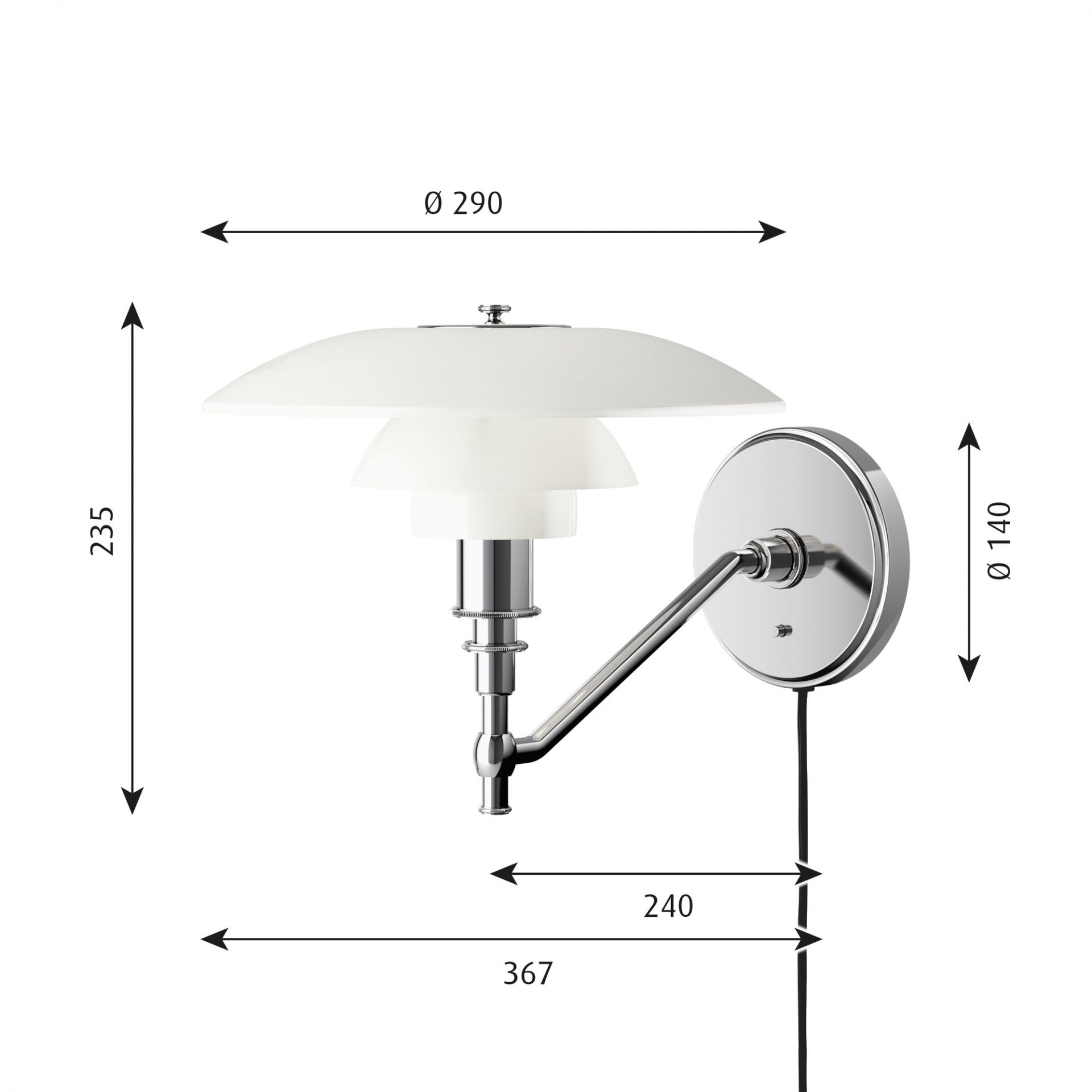 PH 3/2 Wall Lamp Louis Poulsen