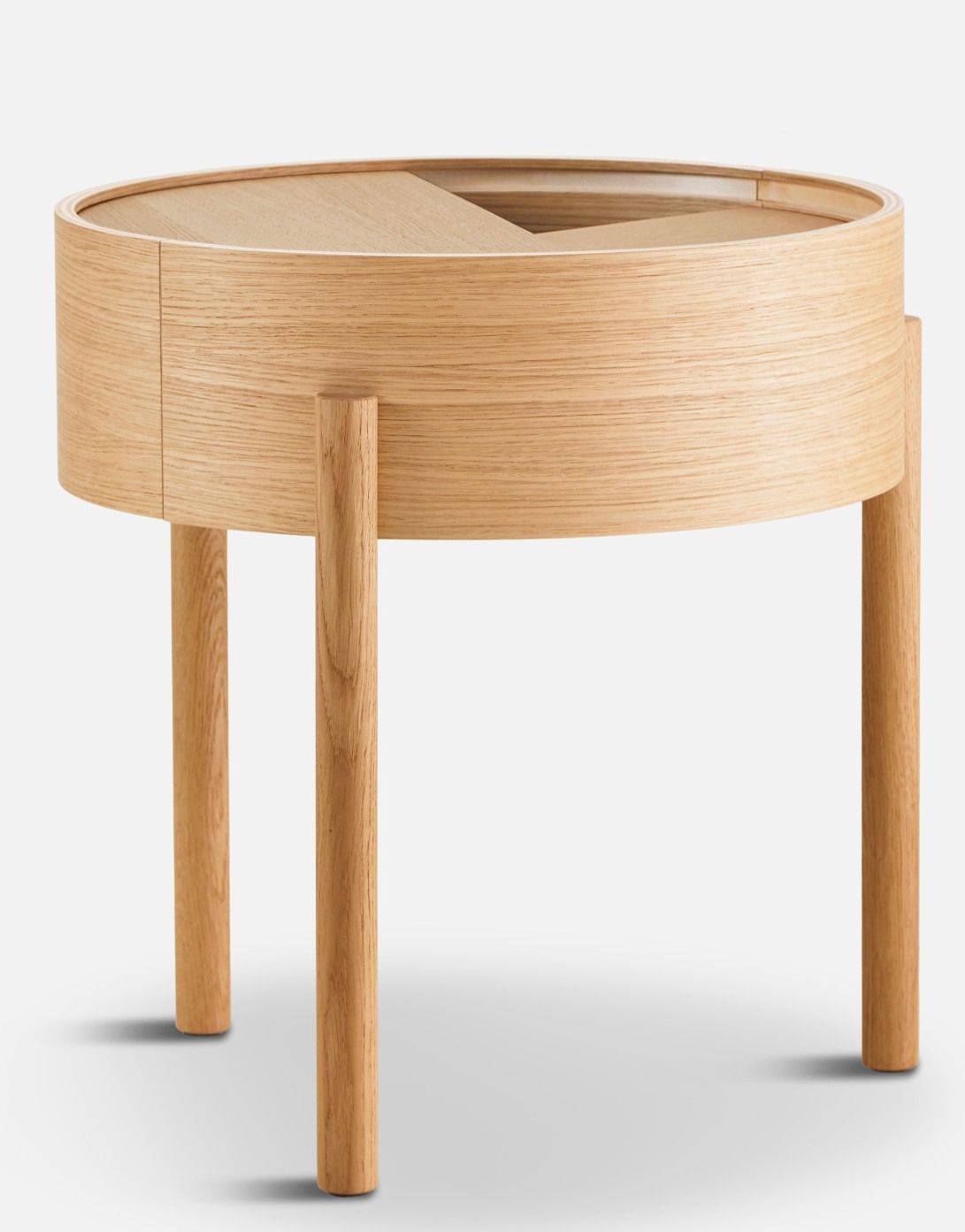 Arc Side Table Oak oiled Ø 42 cm Woud