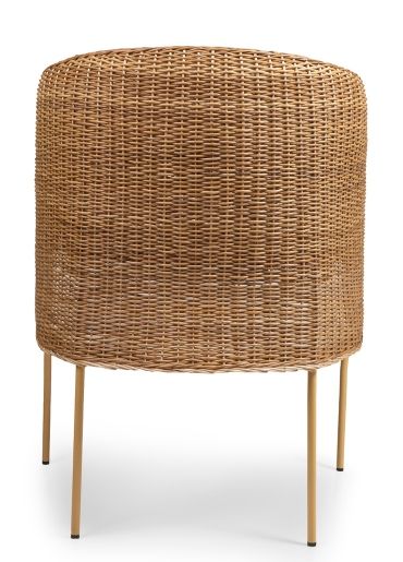 Caribe Natural Dining Chair Chair Outdoor ames Raw natural material / Yellow