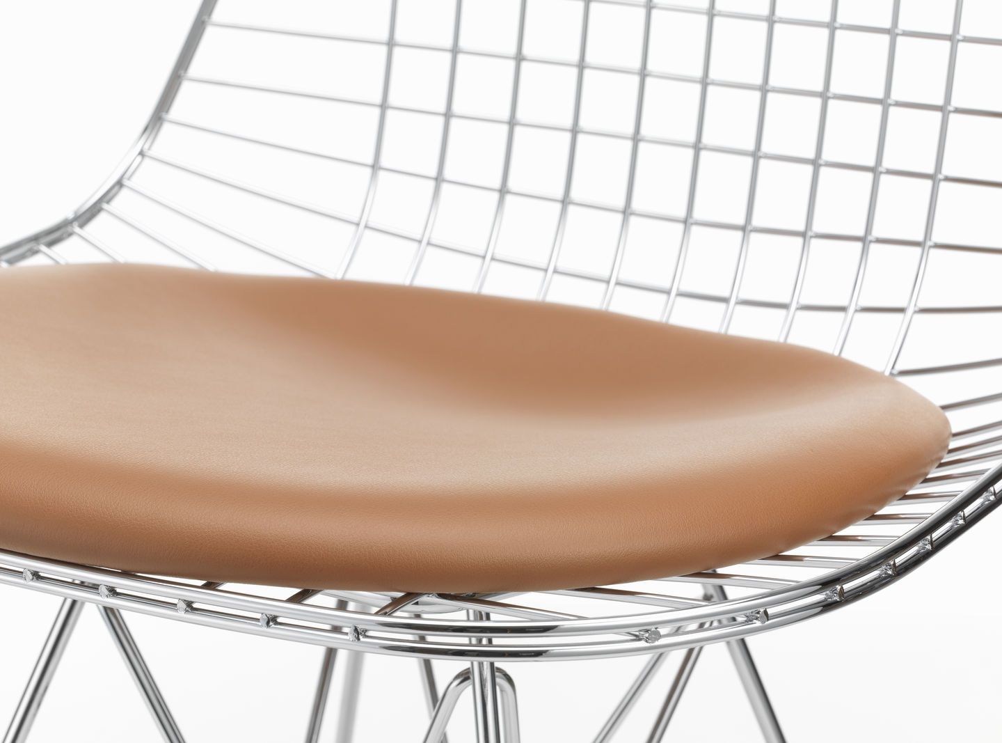 DKR-5 Wire Chair Chair with Seat Cushion Vitra