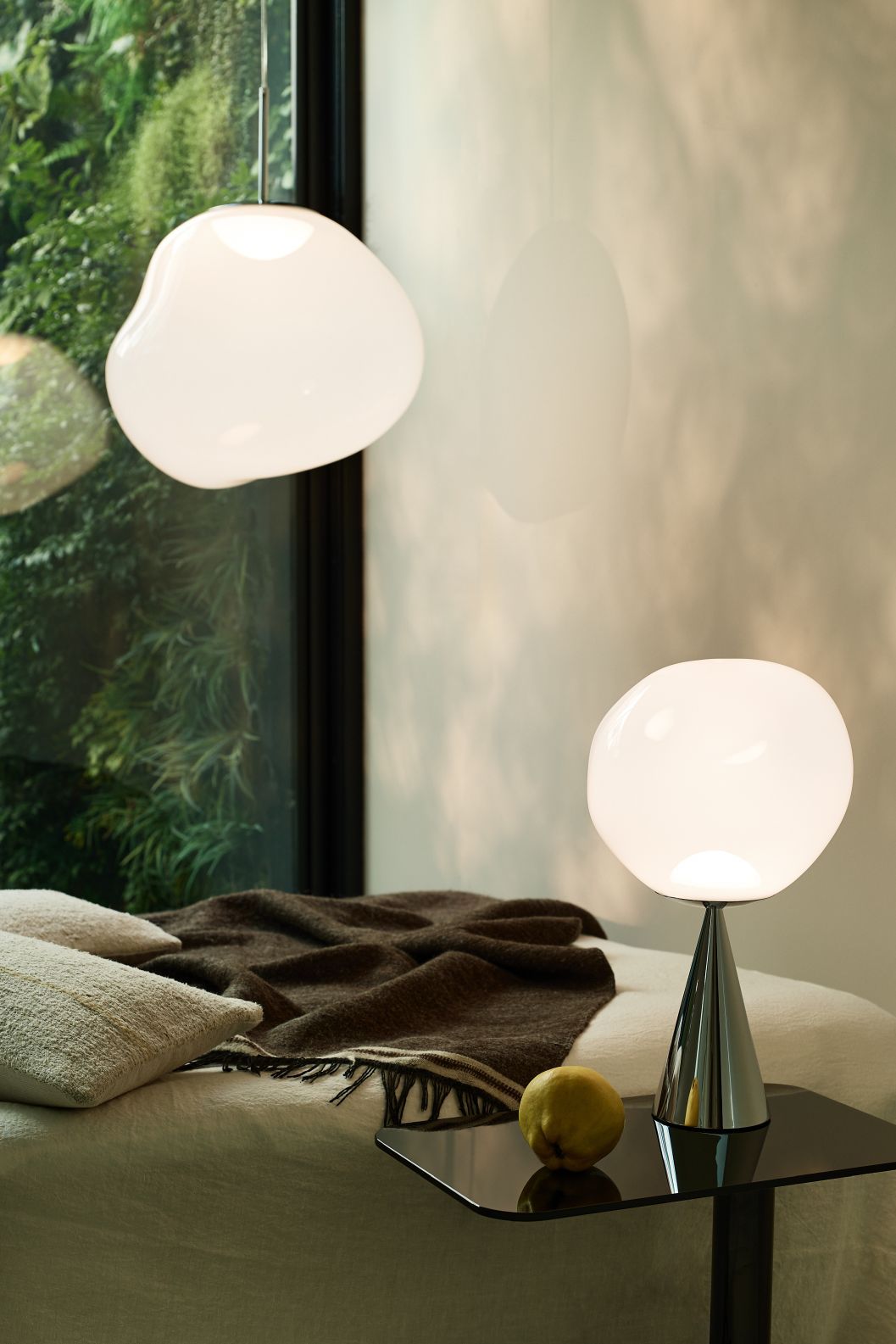 Melt pendant LED Opal - Silver Tom Dixon