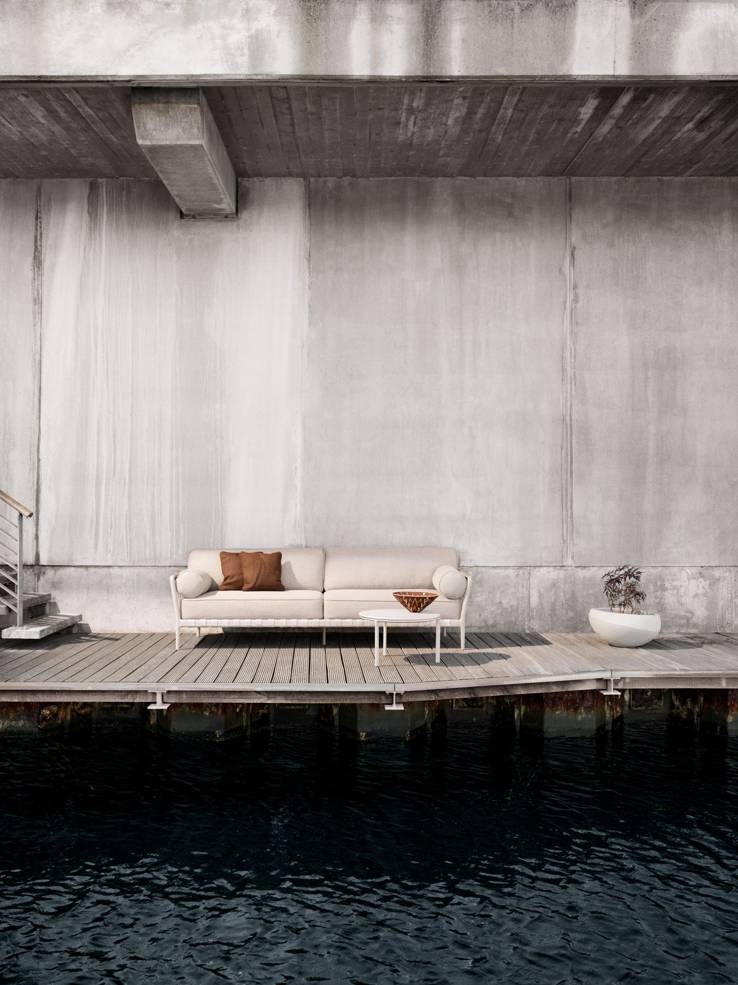 Open-Air Outdoor Sofa open end left Vipp
