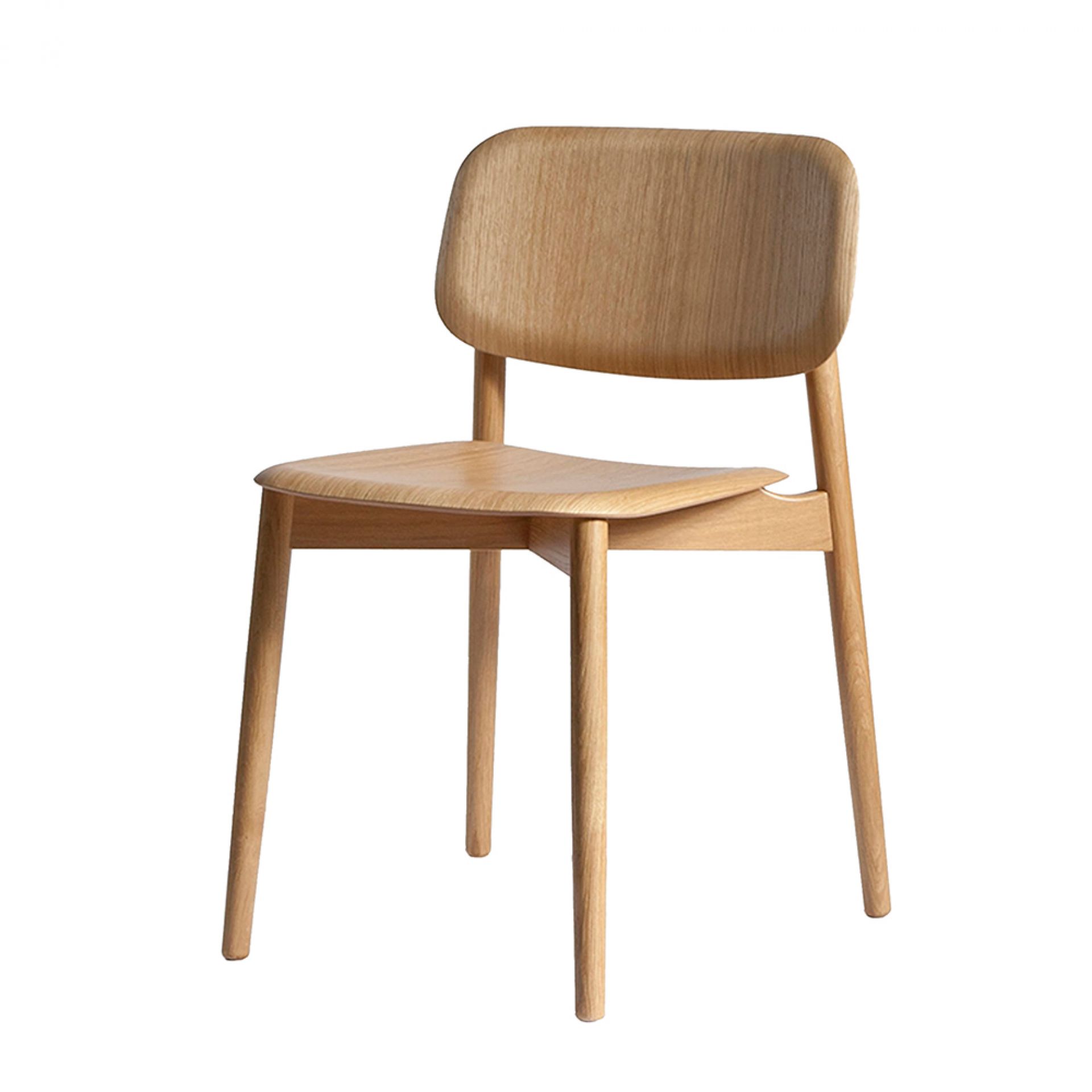 Soft Edge Chair Stuhl Holz Hay-Eiche matt lackiert Soft Edge Stuhl von Hay: Holzstuhl mit Eiche Furnier und mattem Lack.