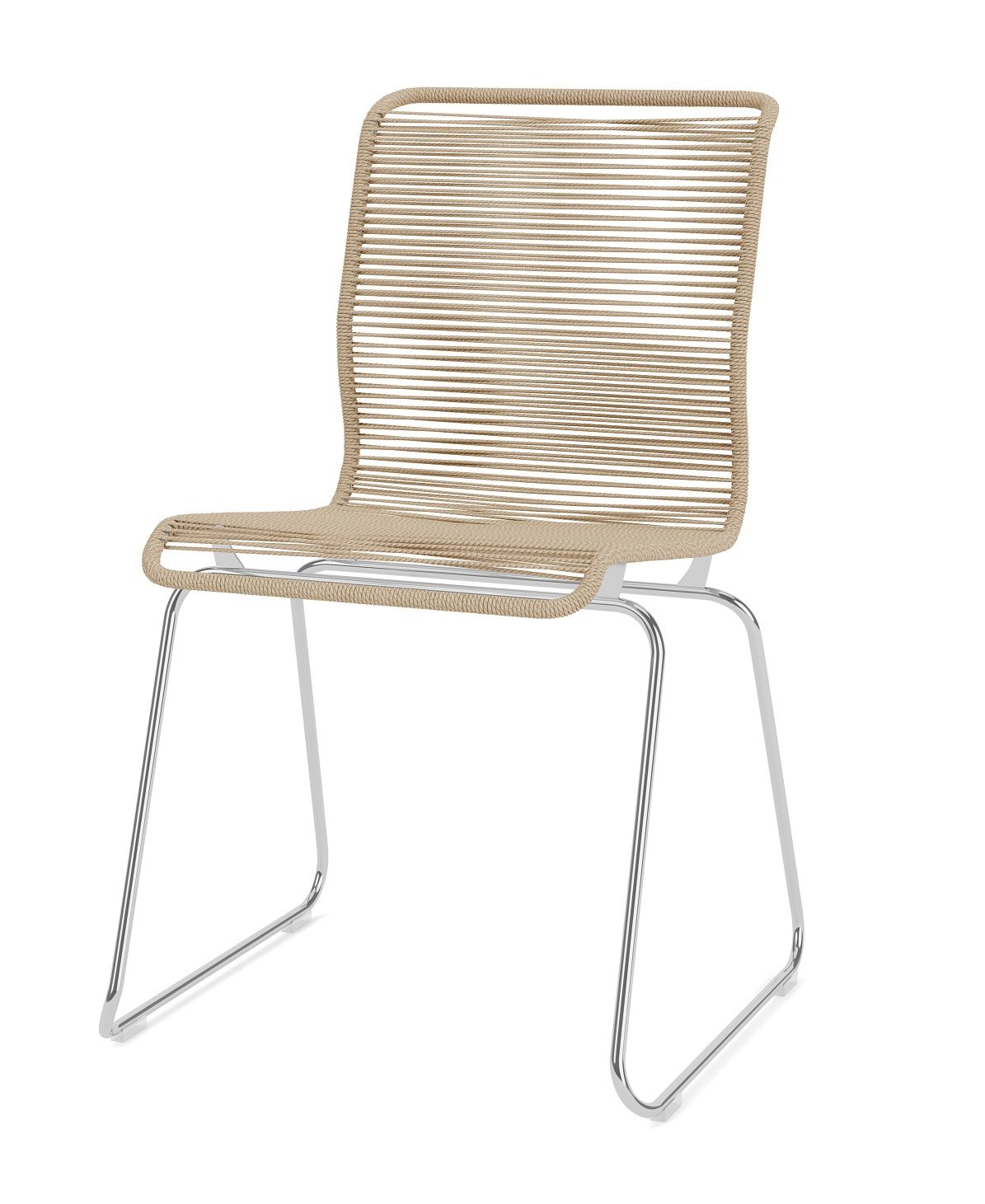 Panton One Dining chair Outdoor Nature/Chrome Montana QUICK SHIP