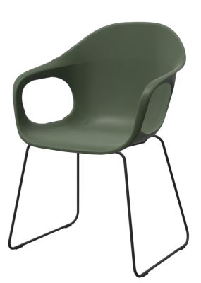 Elephantino armchair Kristalia sled base
