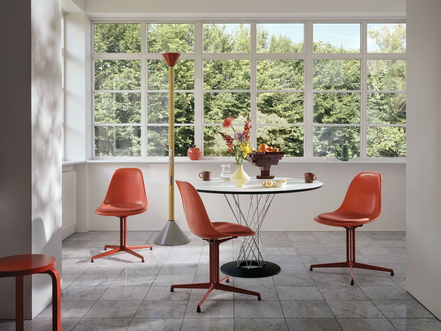Eames Fibreglass Side Chair La Fonda Red Orange Vitra LIMITED EDITION 