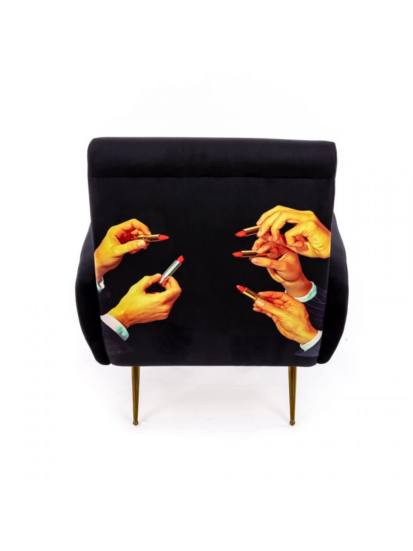 Toiletpaper armchair Lipsticks black Seletti Toiletpaper armchair Lipsticks black Seletti