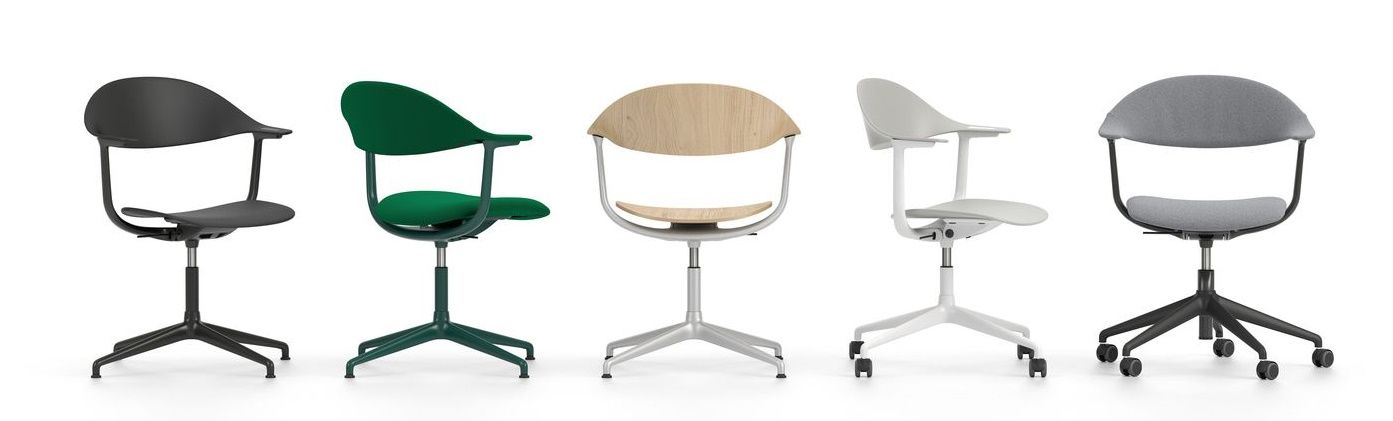 Mynt back and seat plastic office swivel chair Vitra