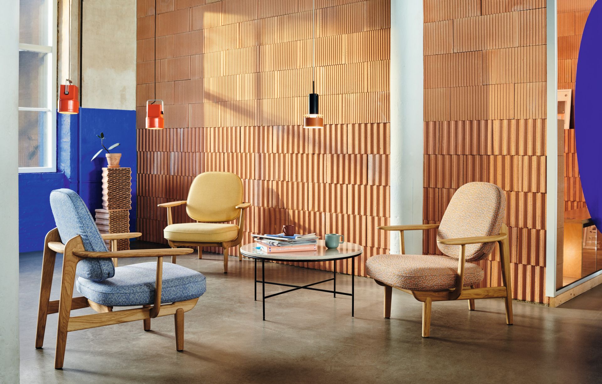 Fred lounge chair oak clear laquered Fritz Hansen