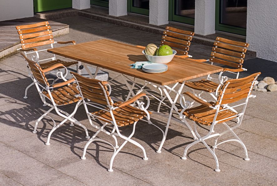 Classic Table W 120 cm Outdoor White Weishäupl