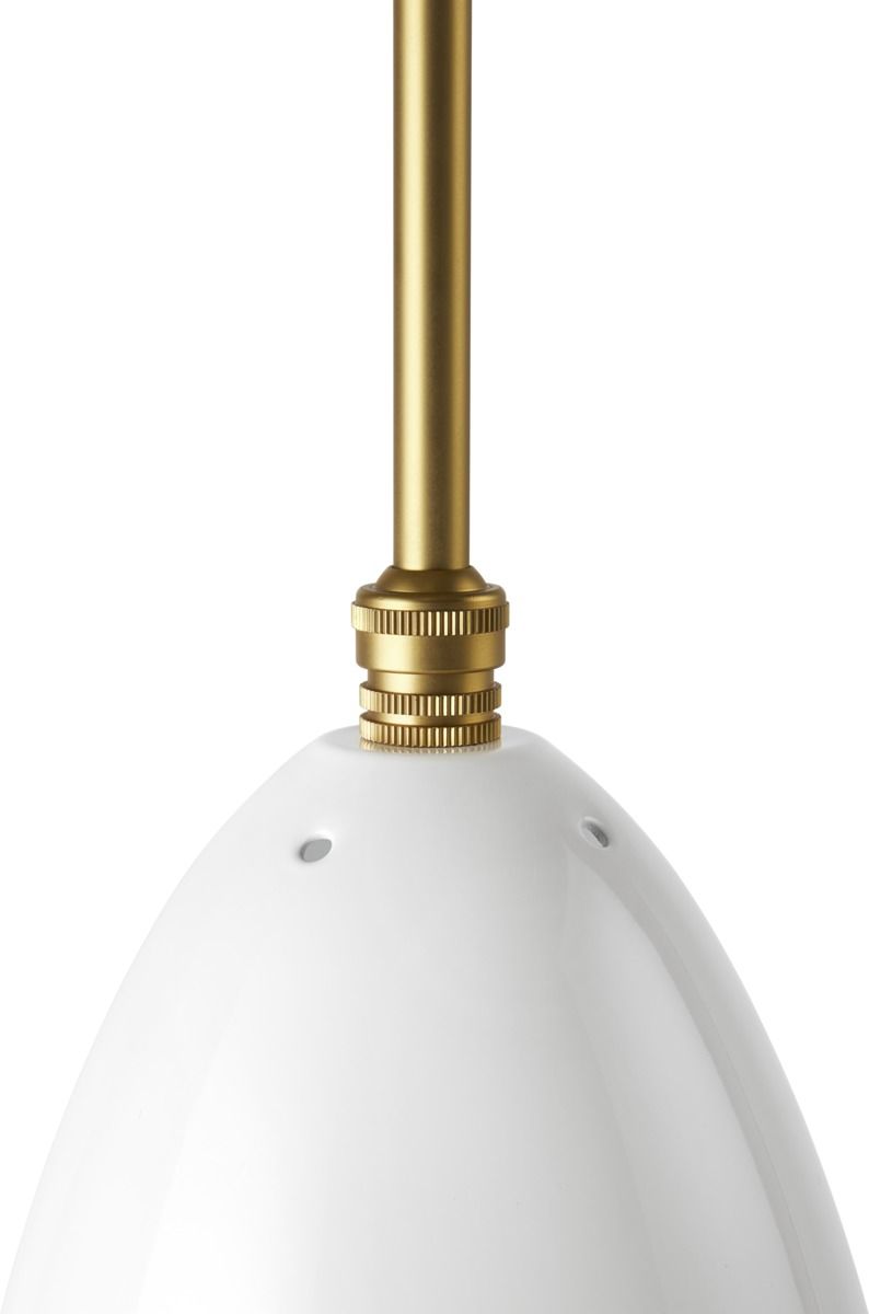 Gräshoppa Pendant Light alabaster white glossy Gubi