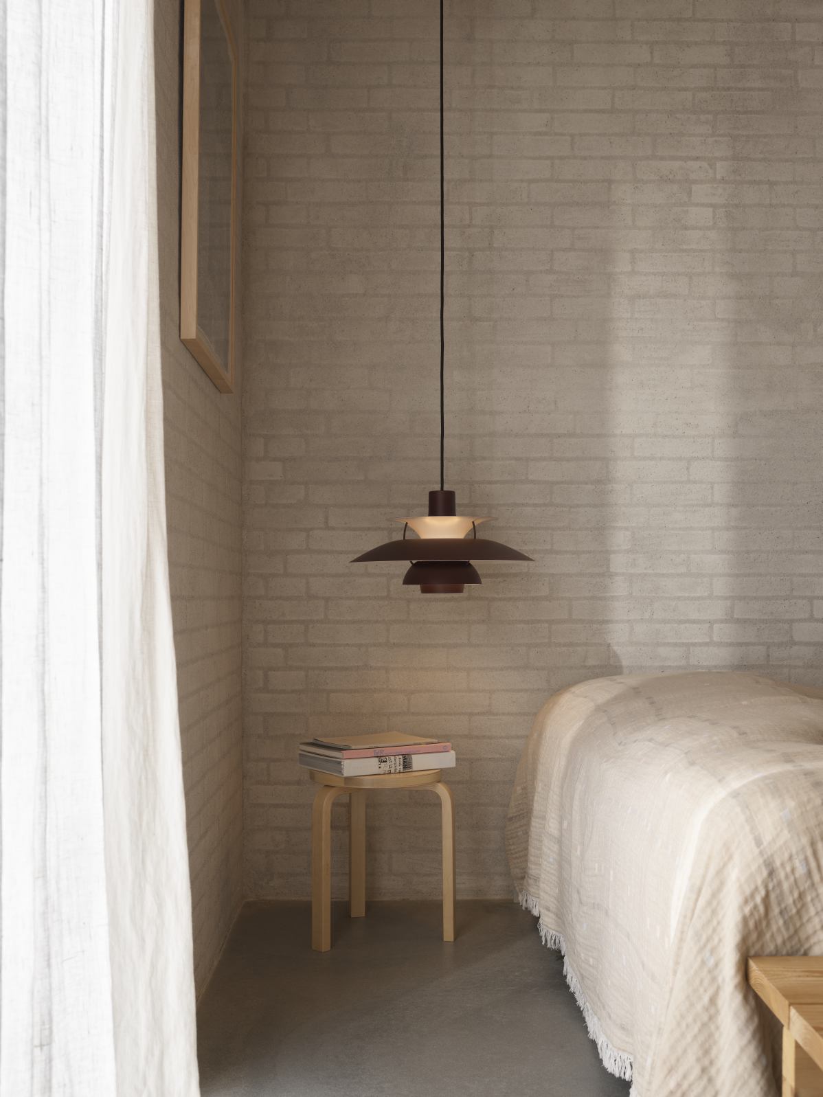 PH 5 Monochrome Pendant light Louis Poulsen Pale Blush