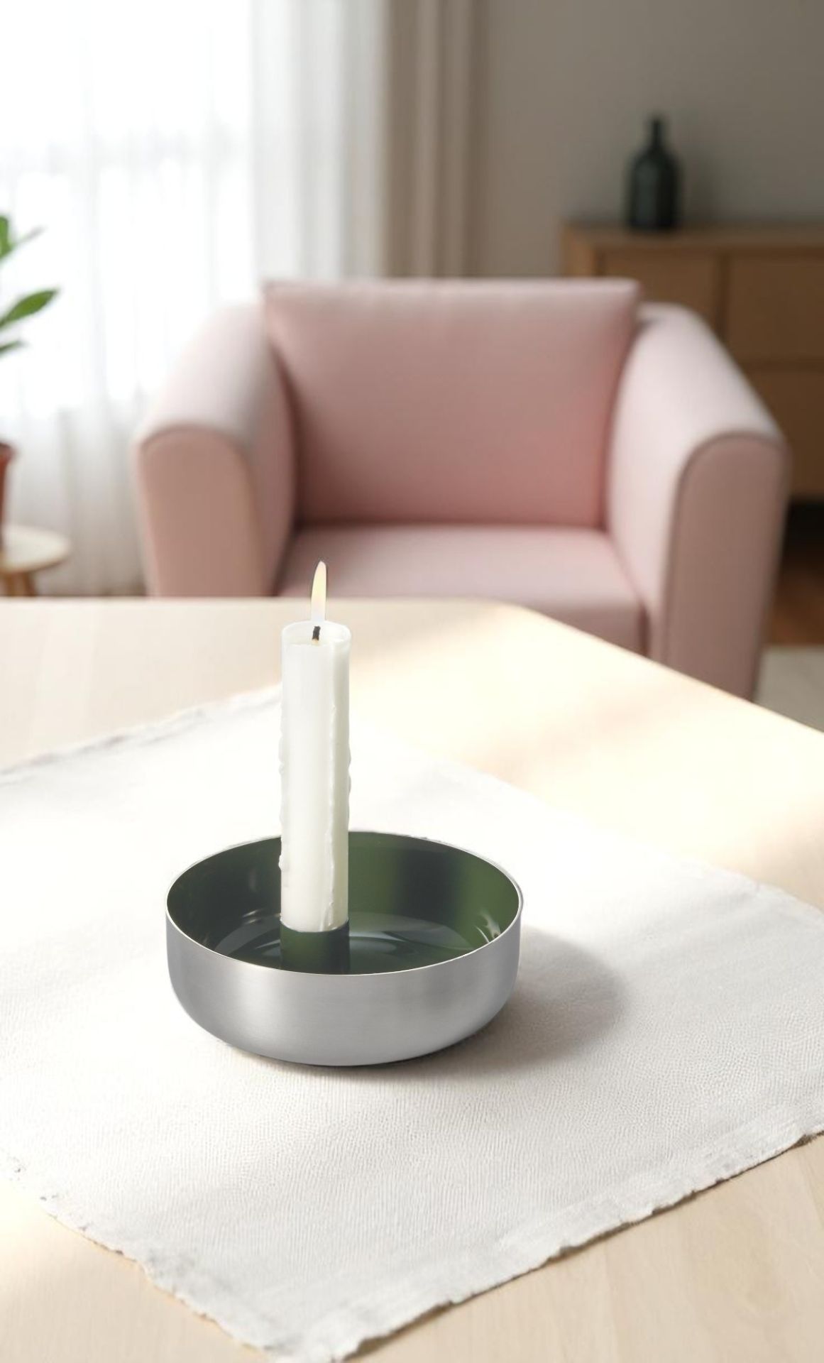 Biel 1 candle bowl steel Philippi